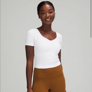 NWT Lululemon align tee white size: 6